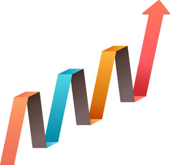 Abstract arrow infographic template