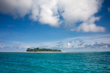 seaside view of sangalaki island, part of derawan archipelago, Borneo, Indonesia