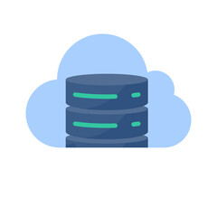 Fototapeta premium A database for storing large data in the cloud. Mass sharing of information