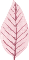 watercolor leaf minimal design 