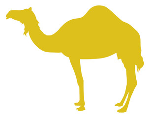 Camel Silhouette for Logo, Pictogram, Website, Apps, Art Illustration or Graphic Design Element. Format PNG