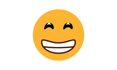 beaming face with smiling eyes emoji vector, beaming face smiling eyes emoji for website