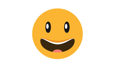 grinning face with big eyes emoji, grinning face eyes emoji vector