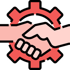 Handshake icon symbol element