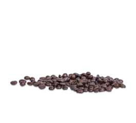 Coffee beans isolated on transparent background. (.PNG)