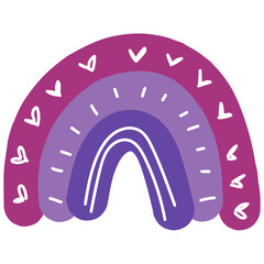 Rainbow in Bohemian Style