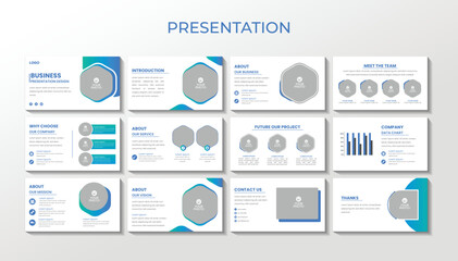 Business Creative Corporate Business power point presentation template Premium Vector