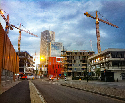 The building of the so calles Malmhattan in June 2014, Malmo, Sweden