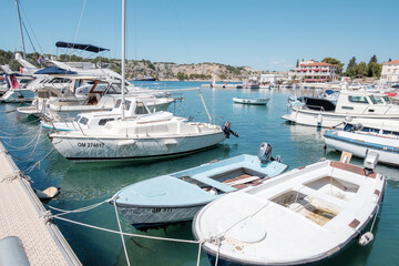 Obraz premium Boats on croatian coast
