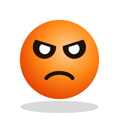 Art illustration Design Emoji red face expression symbol emoticon of angry