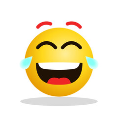 Art illustration Design Emoji face expression symbol emoticon of laugh 