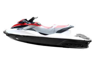 fast jet ski transparent