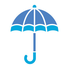 Umbrella Glyph Two Color Icon