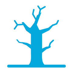 Dead Tree Glyph Two Color Icon