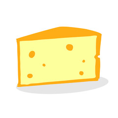 Art illustration design concept realistic fast junk food seamless symbol logo of cheese