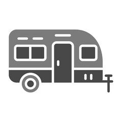 Caravan Greyscale Glyph Icon