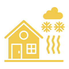 Cold Waves Multicolor Glyph Icon