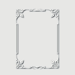 Frame, in the style of an ornament, Vector illustration eps 10, Art.