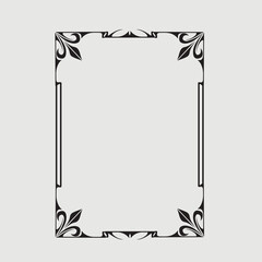 Frame, in the style of an ornament, Vector illustration eps 10, Art.