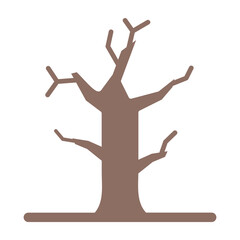 Dead Tree Multicolor Glyph Icon