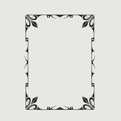 Frame, in the style of an ornament, Vector illustration eps 10, Art.