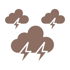 Lightning Multicolor Glyph Icon