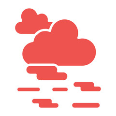 Haze Multicolor Glyph Icon