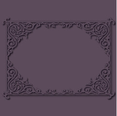 Frame, in the style of an ornament, Vector illustration eps 10, Art.