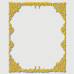 Frame, in the style of an ornament, Vector illustration eps 10, Art.