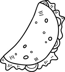 Hand Drawn delicious sandwich illustration