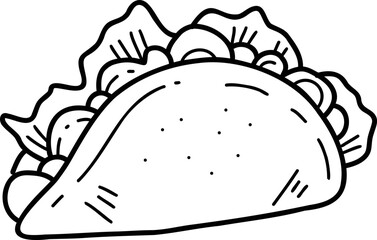 Hand Drawn delicious sandwich illustration