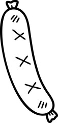 Hand Drawn delicious sausage illustration
