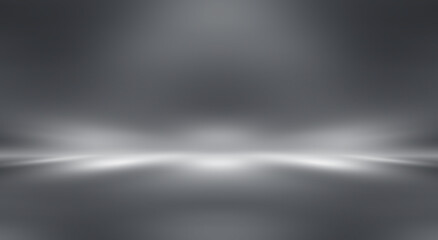 soft gray studio room background, grey floor backdrop with spotlight  - 536697114