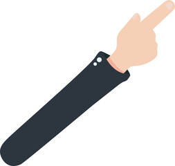 Flat Hand Isolated icons Flat Color illustration Png #33