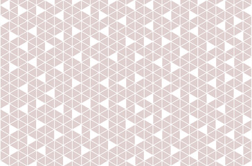 White geometric pattern on pink background. Abstract modern background with white triangle pattern 
