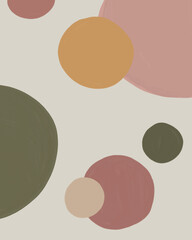 Bubble Dot Circle Round Background Illustration Vector Simple Modern Vintage Style Design For Card Invitation, Poster, Billboard or Social Media Content Feed