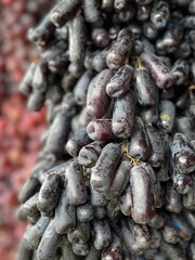 Moondrop grape, hanging moondrop grapes for sale by the roadside