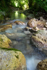 Montella, Avellino, Italy. Hiking path near the Tannera's source (Fiumara di Tannera).