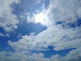 blue sky with clouds