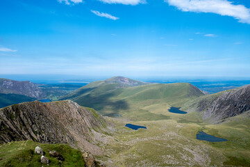 landscape with blue sky