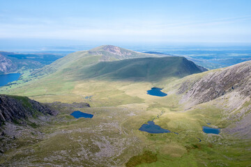 landscape with lake and mountains