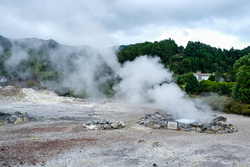 geyser in Sao Miguel