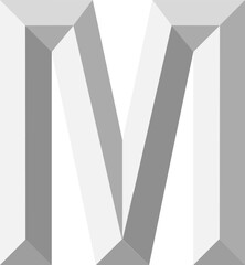 alphabet letter 3d style