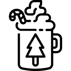 chocolate hot candy beverage cream icon