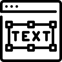 text icon