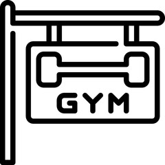 gym label icon