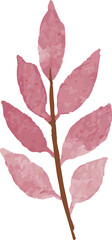 watercolor leaf bloral design minimal