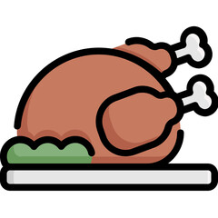 turkey grilled icon