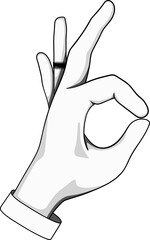 hand icon pointing design minimal white and black
