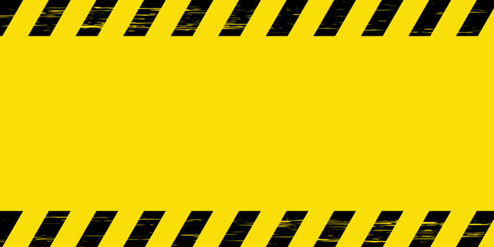 Construction warning background vector with copy space